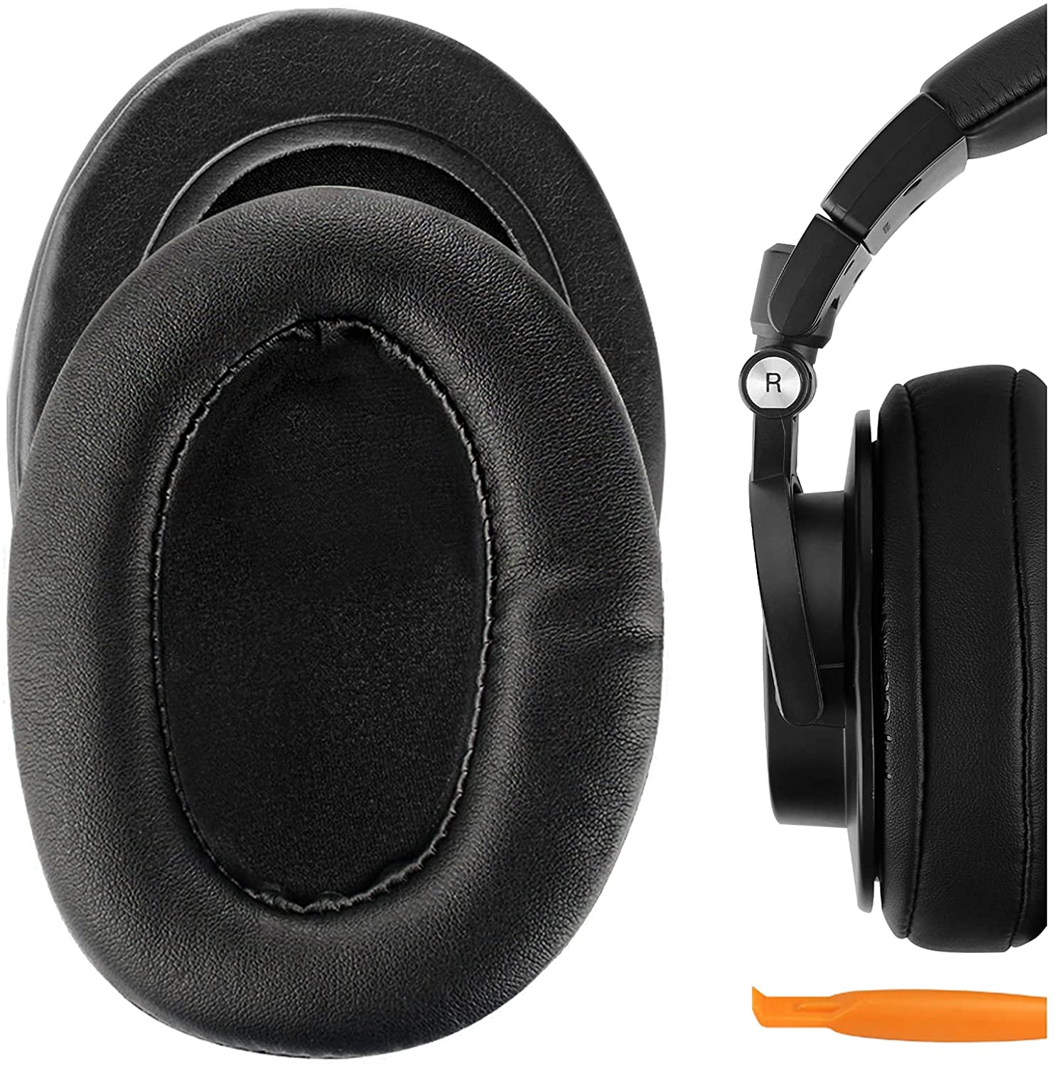 Audio Technica Headphone Ath-M20X - Hochwertige Proteinleder-Ersatz-Ohrpolster für Audio-Technica ATH-M50X M40X