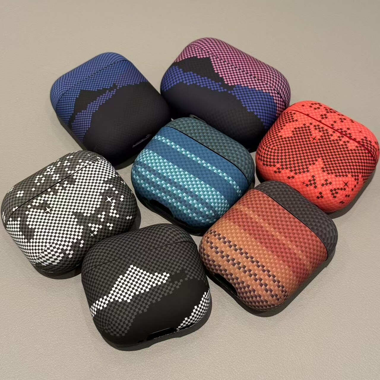 Anker Speaker Soundcore Boom 2 - Kohlefaser-Muster Kopfhörer-Schutzhülle für AirPods 1 2