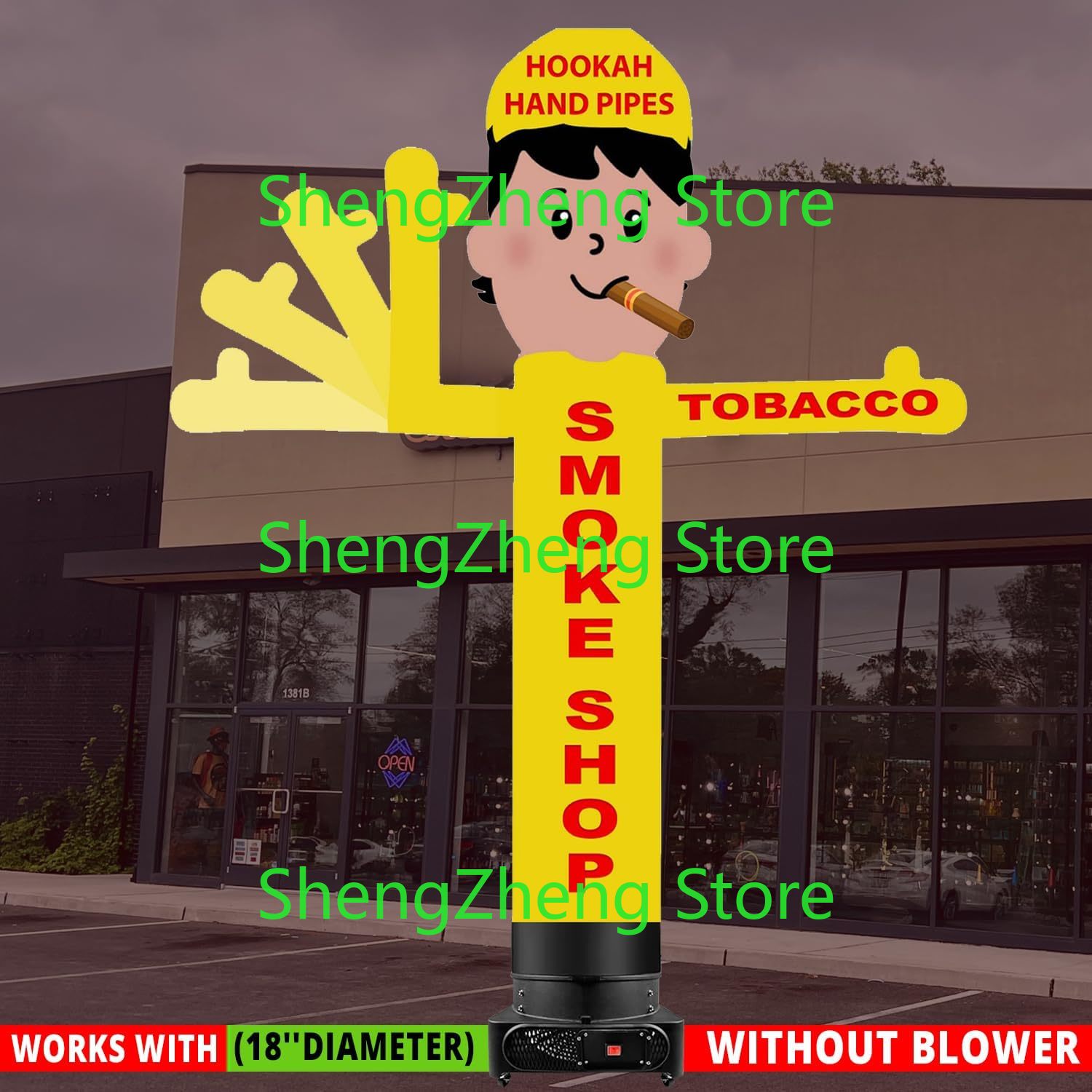 Vaping Store - 1 Stück 8ft Wackelmann-Puppe für Außenwerbung,
